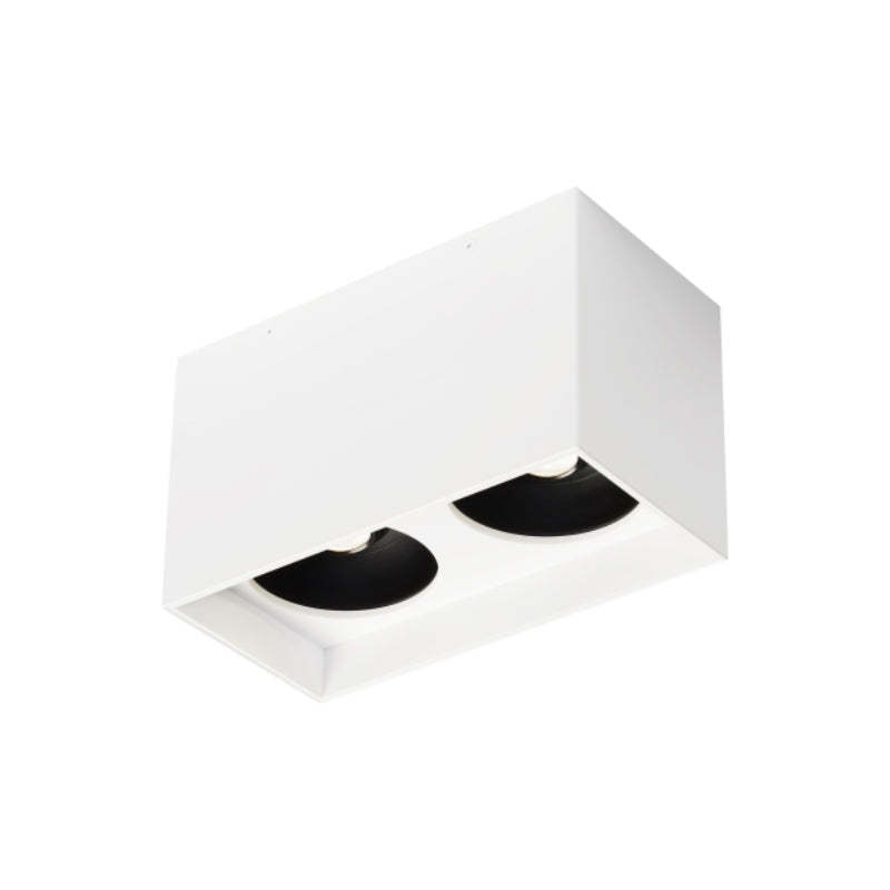 Visual Comfort Architectural 700FMEXOD660WW-LED930 Modern Exo Dual 10" LED Ceiling Light - 120-277V - CCT: 3000K - Shade Color: Matte White - Trim Finish: White - Beam Spread: 60°
