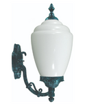 Dabmar Lighting GM290-L6-60K-VG Cast Aluminum Wall Fixture, E26, Color Temperature 6000K, Verde Green Finish