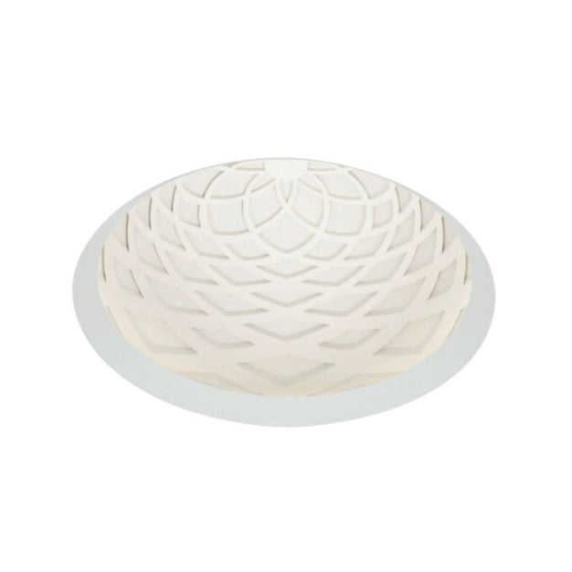 Visual Comfort Architectural EDIT12RL9352W Reflections 12" Indirect Downlight Flangeless White Trim - CCT 3500K - Dome Pattern: Torus