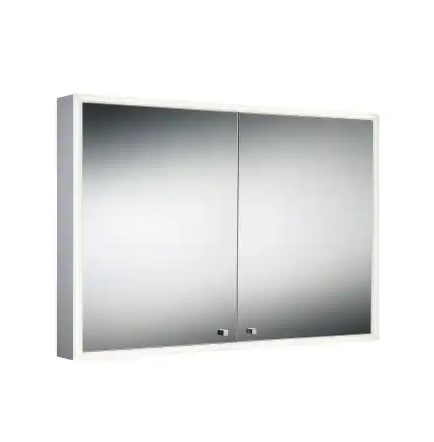 Eurofase Lighting 29112-012 Edge-Lit Double Door Cabinet, Wattage 32W, Voltage 120V. Lumens 2600 lm, Color Temperature 4000K, Rocker Switch