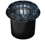 Dabmar Lighting LV305-L9-30K-VG LED Cast Aluminum In-Ground Well Light w/ Grill, Color Temperature 3000K, Verde Green Finish