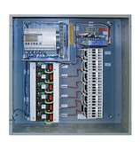 PLC Multipoint LCM-IE-4Z-U-1-4OP42 Contactor Panel, Four (4) Zones, Four (4) 4-Pole (277V Coil, 30A) N.O. Contactors, 18""x18""x6"" NEMA 1 Hinged-Door Enclosure