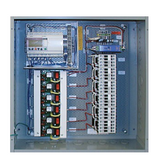 PLC Multipoint  LCM-IE-6Z-U-1-6OP42 Contactor Panel, Six (6) Zones, Six (6) 4-Pole (277V Coil, 30A) N.O. Contactors, 18""x18""x6"" NEMA 1 Hinged-Door Enclosure