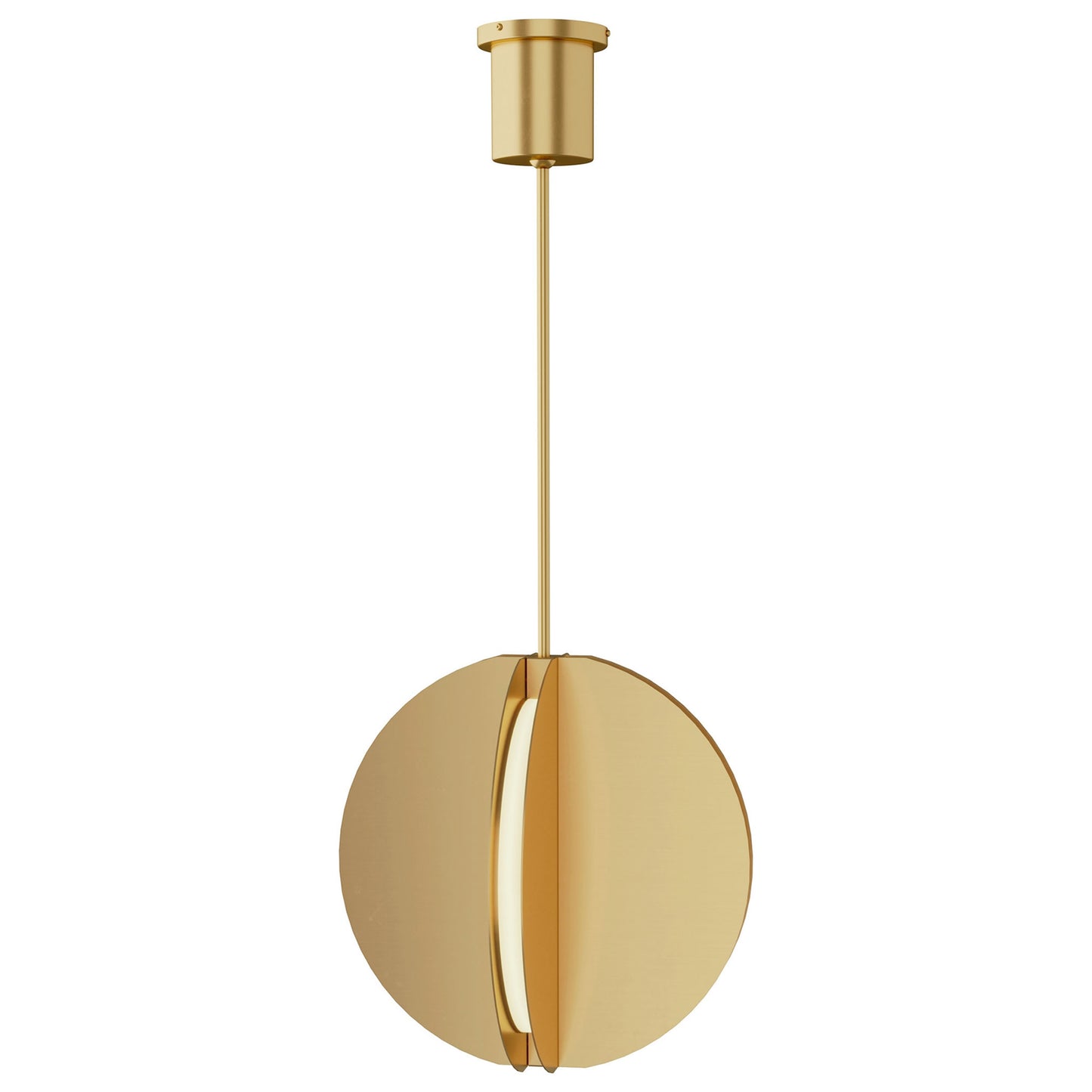 Visual Comfort Architectural 700TDBAU18NB-LED930 Sean Lavin Bau LED 18 inch Pendant Ceiling Light, Integrated LED, Natural Brass Finish