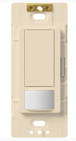 Lutron MS-VPS5MH-LA Maestro Switch with Vacancy Sensor Multi Location 120V / 5A, Light Almond Finish