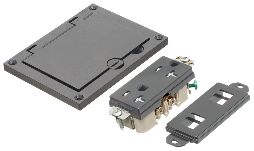 Arlington FLBC8501BL Single Gang Non-Metallic Cover Kit with Flip Lid ...