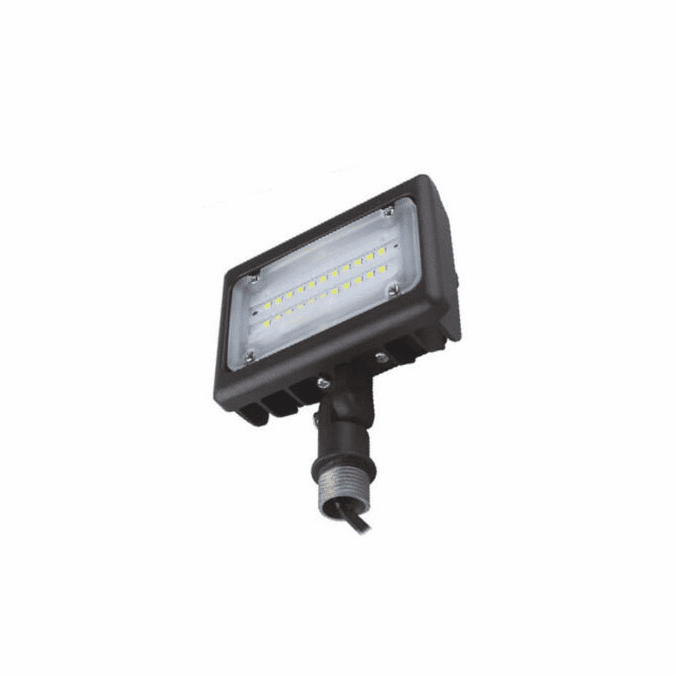 Cyber Tech Lighting LF15BZ/DL Modern Line Voltage Bronze LED Outdoor Hardwire Flood Light Knuckle Mount, Wattage 15W, Color Temperature 5000K