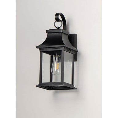 Maxim Lighting 30022CLBK Vicksburg Outdoor Wall Lantern - Side Angle View