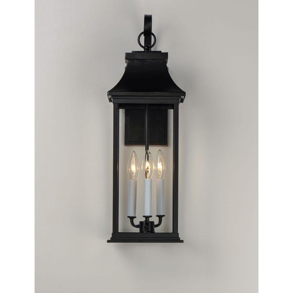 Maxim Lighting 30024CLBK Vicksburg 3 Light Black Outdoor Wall Sconce - Front View