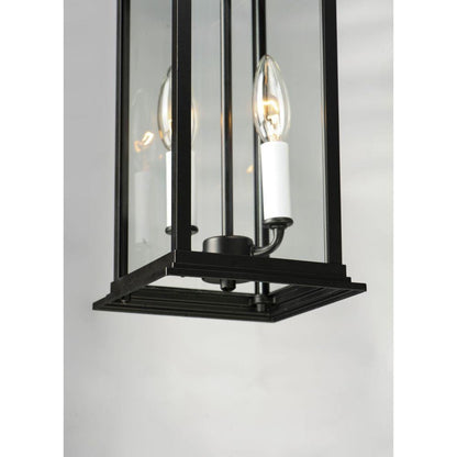 Maxim Lighting 30029CLBK Vicksburg 2 Light Black Outdoor Hanging Lantern - Bottom Detail