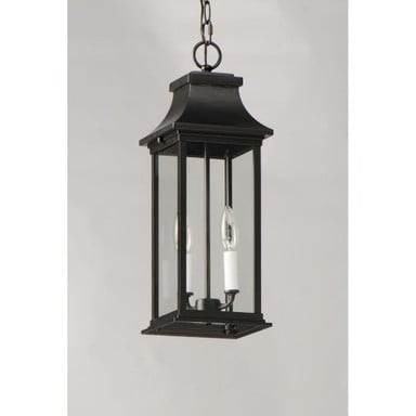 Maxim Lighting 30029CLBK Vicksburg 2 Light Black Outdoor Hanging Lantern - Side View