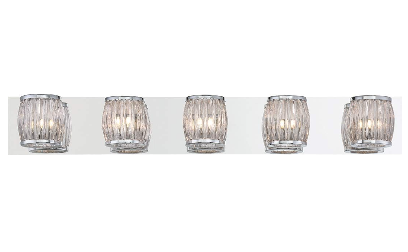 Eurofase Lighting 30046-016 Barile 31 Inch. 5 Lights Bath Bar Chrome Finish
