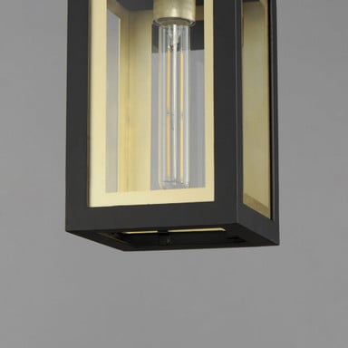 Maxim Lighting 30052CLBKGLD Neoclass 1 Light Black Gold Outdoor Wall Lantern - Close-Up Detail