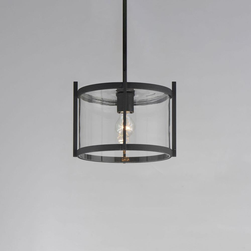 Maxim Lighting 30061CLBK Belfry 1 Light 12 Inch Black Outdoor Pendant Light - Angled View
