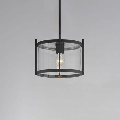 Maxim Lighting 30061CLBK Belfry 1 Light 12 Inch Black Outdoor Pendant Light - Angled View