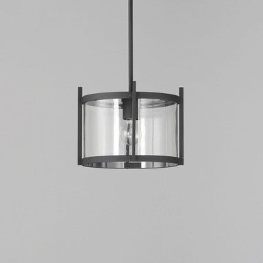 Maxim Lighting 30061CLBK Belfry 1 Light 12 Inch Black Outdoor Pendant Light - Side Profile