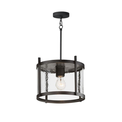 Maxim Lighting 30061HMBK Belfry 1 Light 12 inch Hammered Matte Black Outdoor Semi-Flush Mount - Pendant Configuration