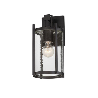 Maxim Lighting 30062HMBK Belfry 1 Light 13 inch Hammered Matte Black Outdoor Wall Light - Main Product Shot
