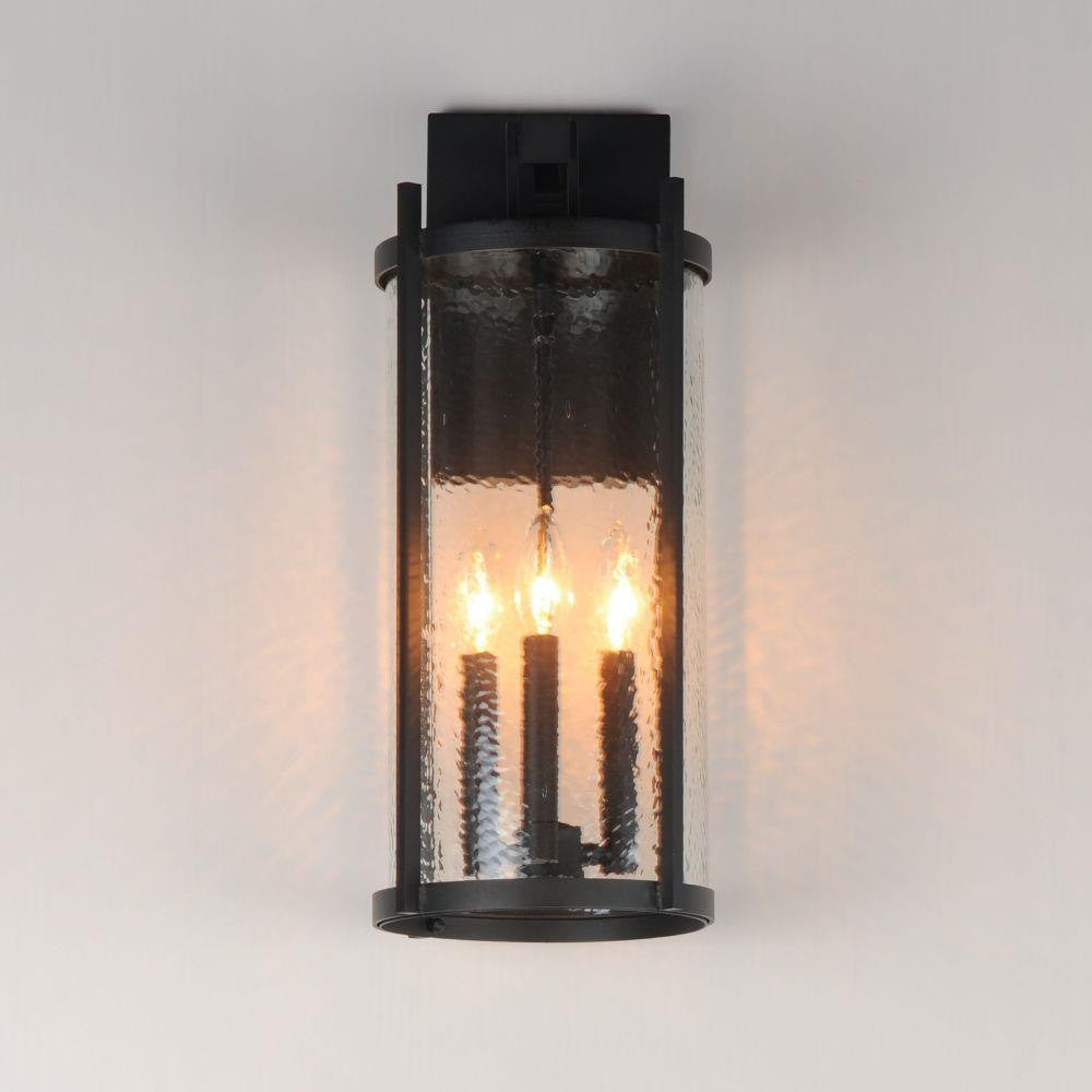 Maxim Lighting 30065HMBK Belfry Outdoor Wall Light - Illuminated View