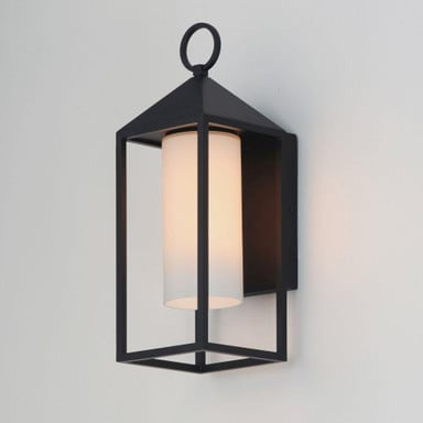 Maxim Lighting 30072SWBK Aldous Black Outdoor Wall Lantern Angle View