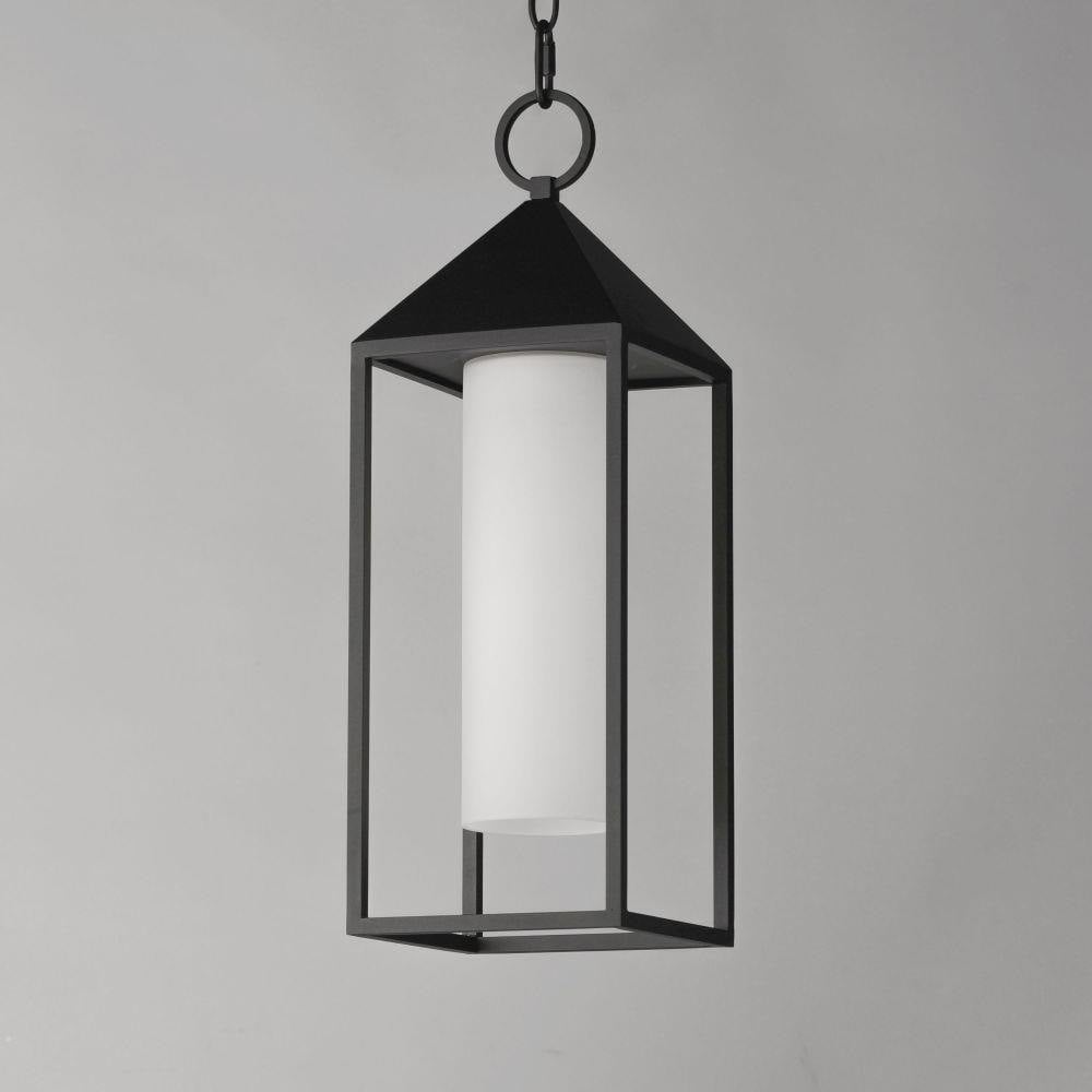 Maxim Lighting 30079SWBK Aldous 1 Light Black Outdoor Pendant - front view unlit