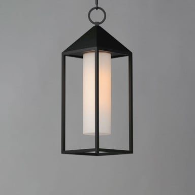 Maxim Lighting 30079SWBK Aldous 1 Light Black Outdoor Pendant - angled view