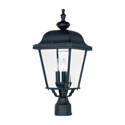 Maxim Lighting 3008BK Cast 3 Light Black Outdoor Pole Post Mount