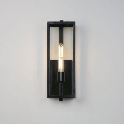 Maxim Lighting 30091CLDBZ Catalina 1 Light Dark Bronze Outdoor Wall Lantern - Illuminated Front View