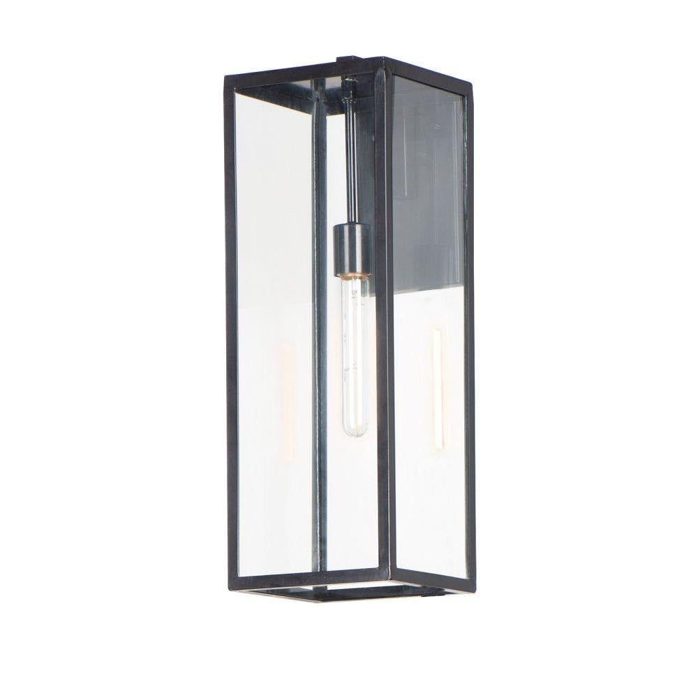 Maxim Lighting 30094CLDBZ Catalina 1 Light Dark Bronze Outdoor Wall Sconce - Angled View on White Background
