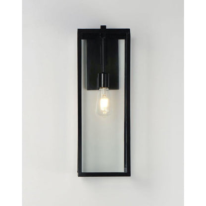 Maxim Lighting 30094CLDBZ Catalina 1 Light Dark Bronze Outdoor Wall Sconce - Front View Lit