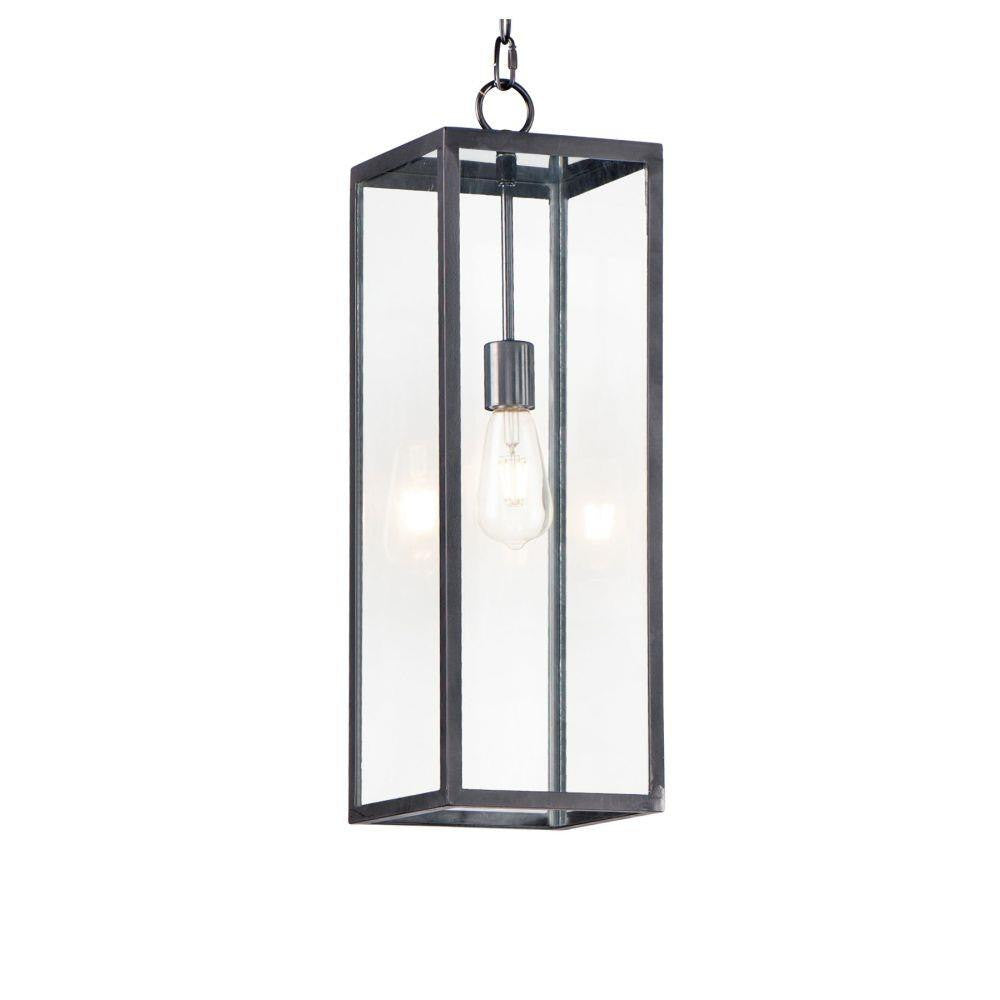 Maxim Lighting 30097CLDBZ Catalina 1 Light Dark Bronze Outdoor Pendant - Angle View