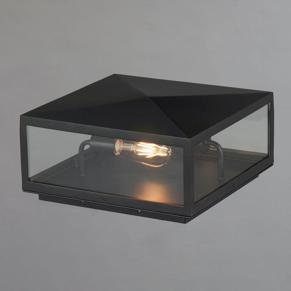 Maxim Lighting 30099CLDBZ Catalina 2 Light 13 Inch Dark Bronze Outdoor Deck Lantern - Angle View