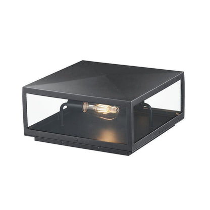 Maxim Lighting 30099CLDBZ Catalina 2 Light 13 Inch Dark Bronze Outdoor Deck Lantern - White Background