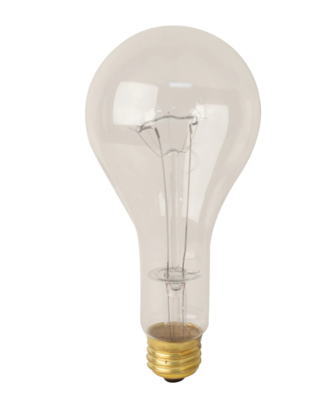 Feit Electric 300M Clear Soft White PS25 Dimmable Incandescent Light Bulb, Wattage 300W, Voltage ‎120V, Color Temperature ‎2700K