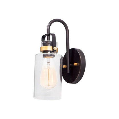 Maxim Lighting 30170CLBZGLD Magnolia 1 Light 5 inch Bronze Gold Wall Sconce Wall Light - White Background