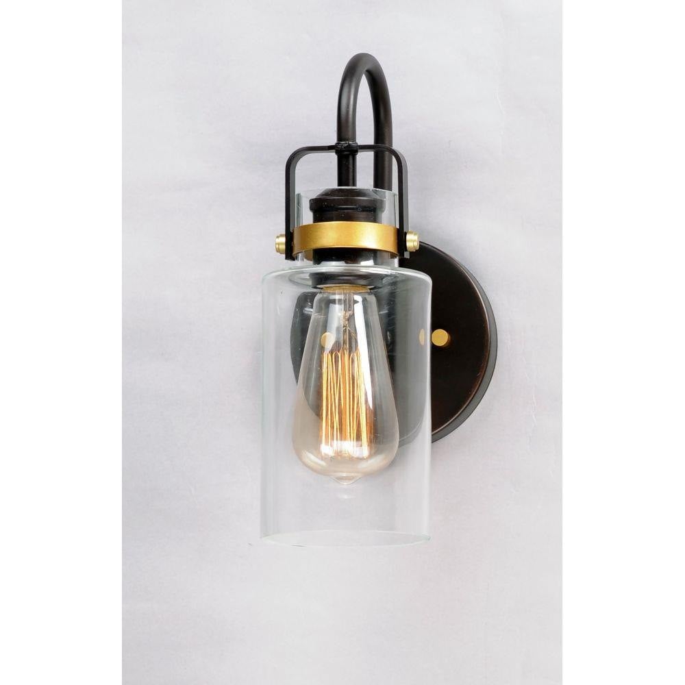 Maxim Lighting 30170CLBZGLD Magnolia 1 Light 5 inch Bronze Gold Wall Sconce Wall Light - Wall Mount View