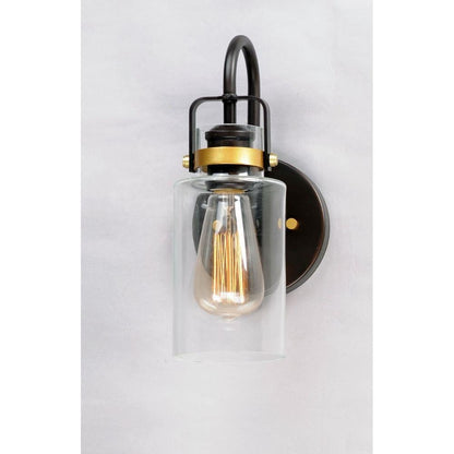 Maxim Lighting 30170CLBZGLD Magnolia 1 Light 5 inch Bronze Gold Wall Sconce Wall Light - Wall Mount View