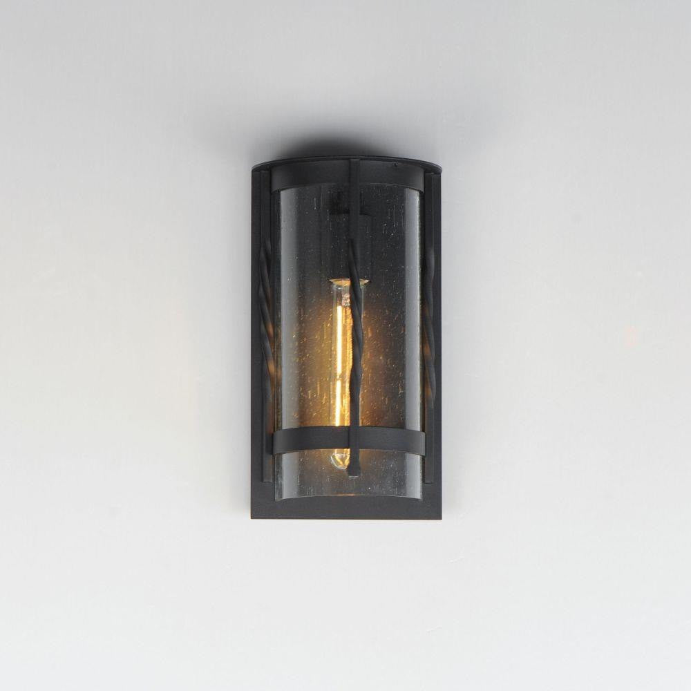 Maxim Lighting 30191CDBK Foundry 1 Light 12 inch Neutral Black Outdoor Wall Light - Front View
