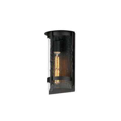 Maxim Lighting 30191CDBK Foundry 1 Light 12 inch Neutral Black Outdoor Wall Light - White Background Front View