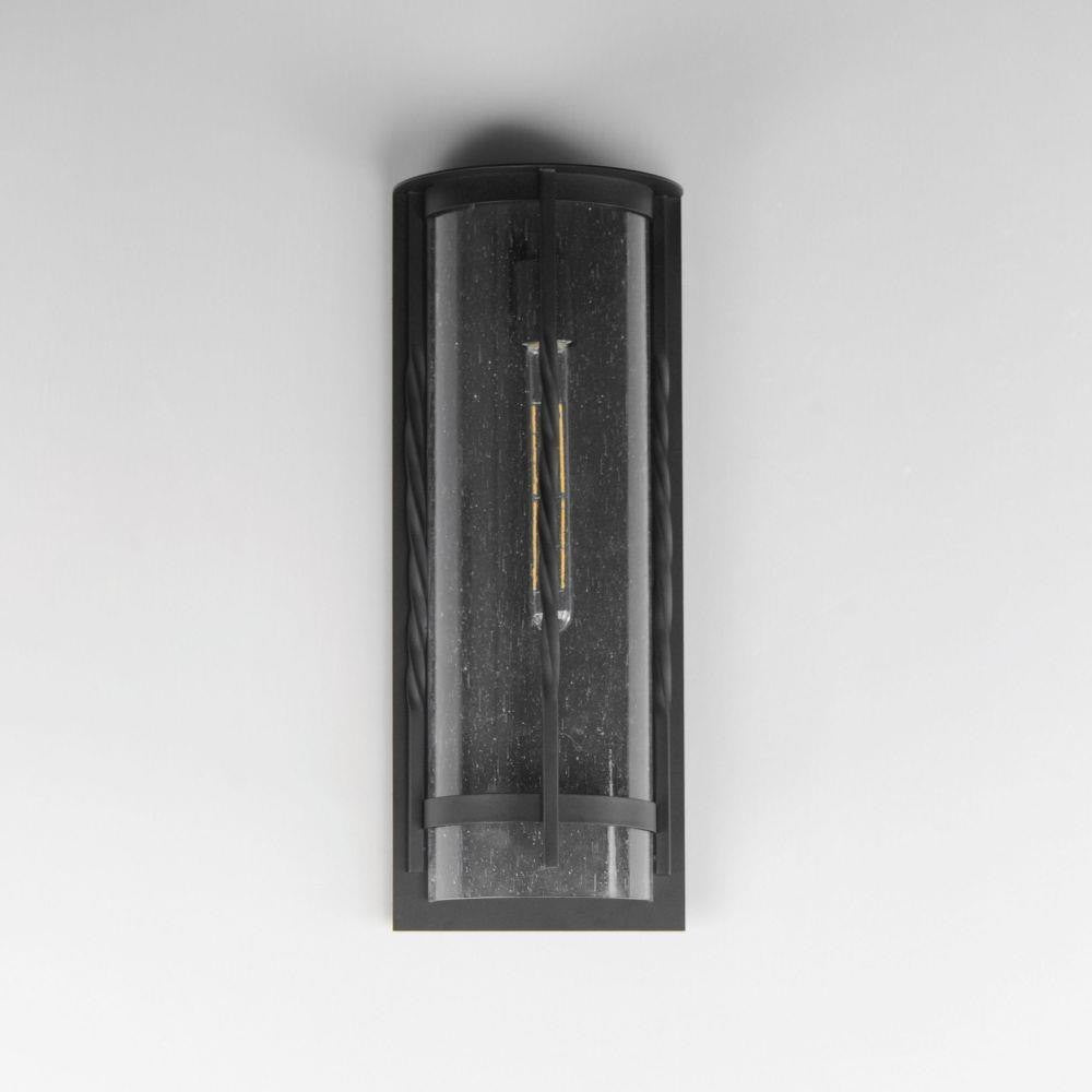 Maxim Lighting 30193CDBK Foundry 1 Light Black Outdoor Wall Light - Front View