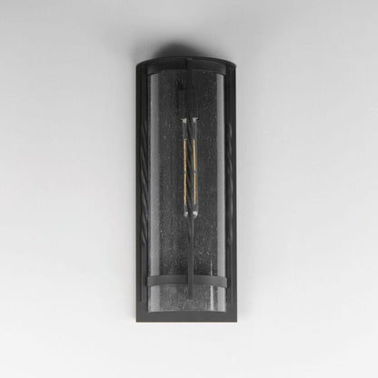Maxim Lighting 30193CDBK Foundry 1 Light Black Outdoor Wall Light - Front View