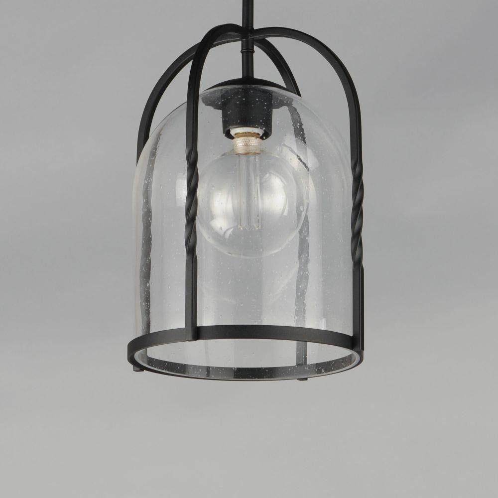 Maxim Lighting 30194CDBK Foundry Black Pendant Close-Up Detail View