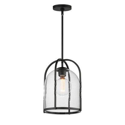 Maxim Lighting 30194CDBK Foundry 1 Light 11 inch Black Pendant Ceiling Light
