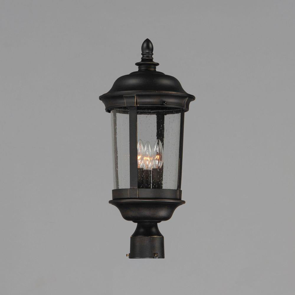 Maxim Lighting 3021CDBZ Dover DC 3 Light 21 inch Bronze Outdoor Pole Post Mount - Angle View