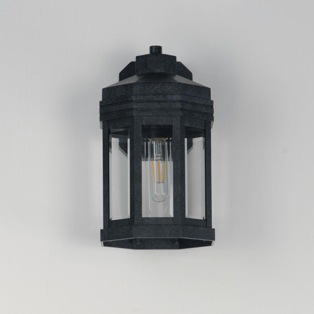 Maxim Lighting 30221CLBKP Wright 1 Light Black Patina Outdoor Wall Mount - Front View Unlit
