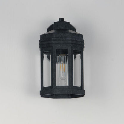 Maxim Lighting 30221CLBKP Wright 1 Light Black Patina Outdoor Wall Mount - Front View Unlit