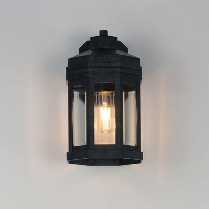 Maxim Lighting 30221CLBKP Wright 1 Light Black Patina Outdoor Wall Mount - Front View Lit