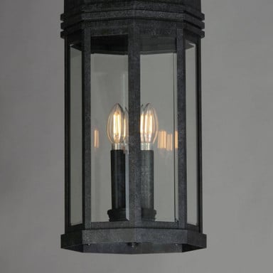 Maxim Lighting 30229CLBKP Wright Outdoor Pendant Interior Candelabra View Black Patina