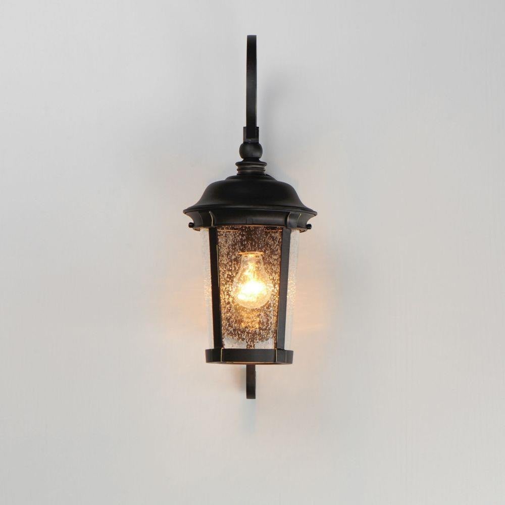 Maxim Lighting 3023CDBZ Dover DC Outdoor Wall Lantern Illuminated Lifestyle View