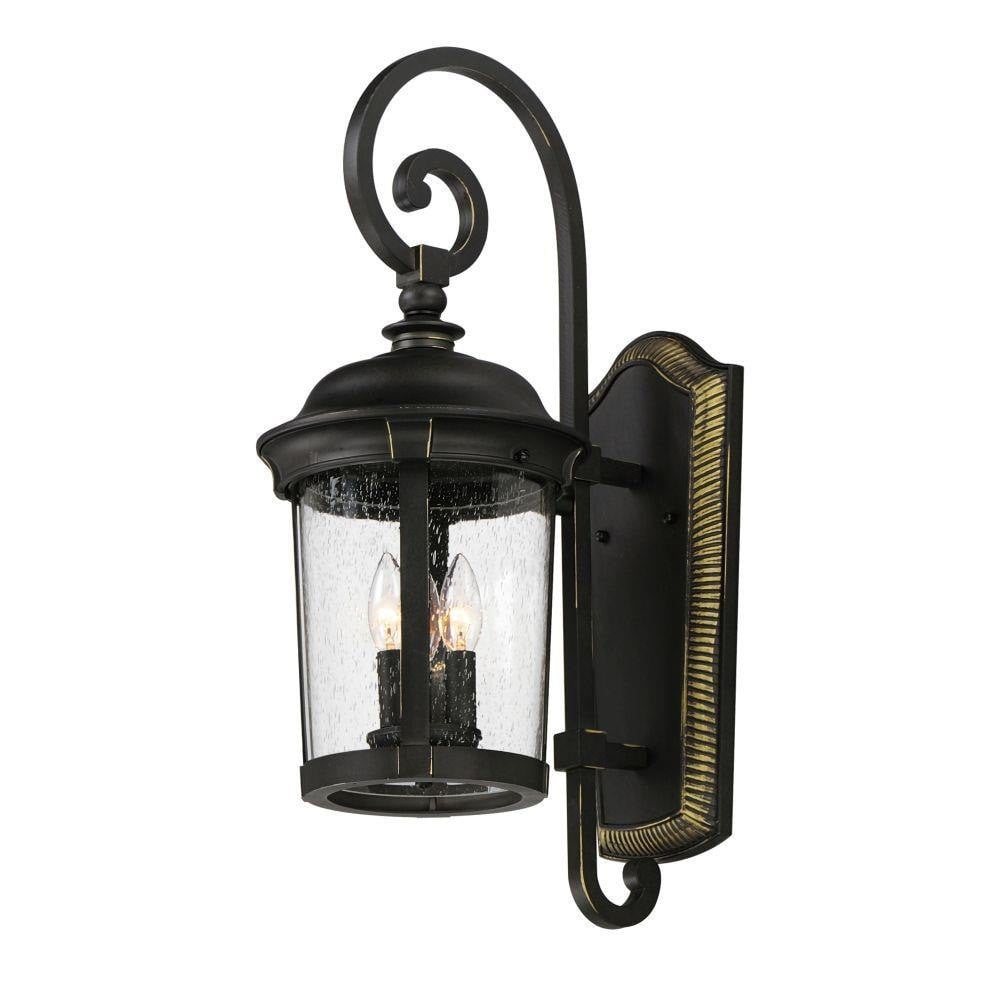 Maxim Lighting 3024CDBZ Dover DC 3 Light Bronze Outdoor Wall Lantern - Main Product View on White Background